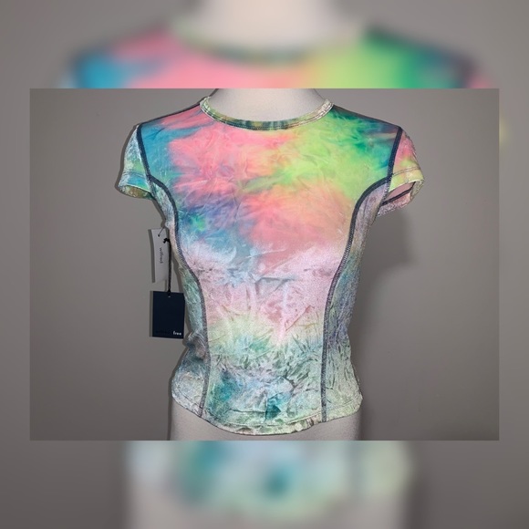Aritzia Zaylee Rainbow Tie Dye Top - Picture 5 of 5
